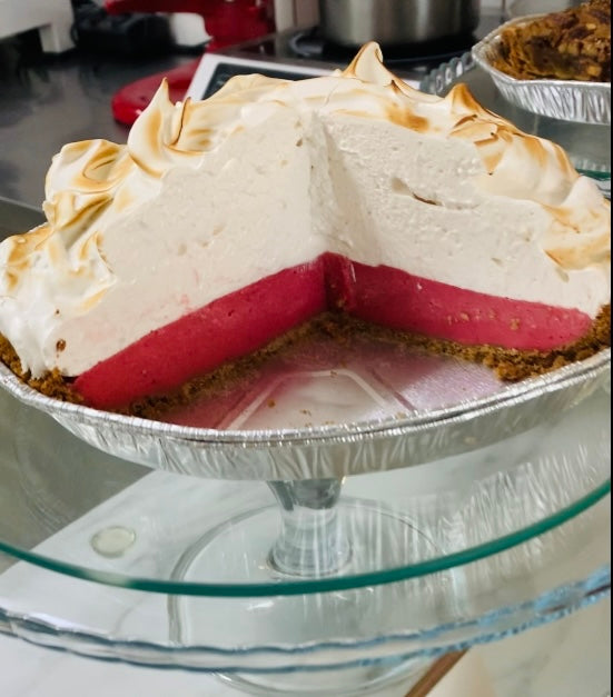 Cranberry Maple Meringue Pie
