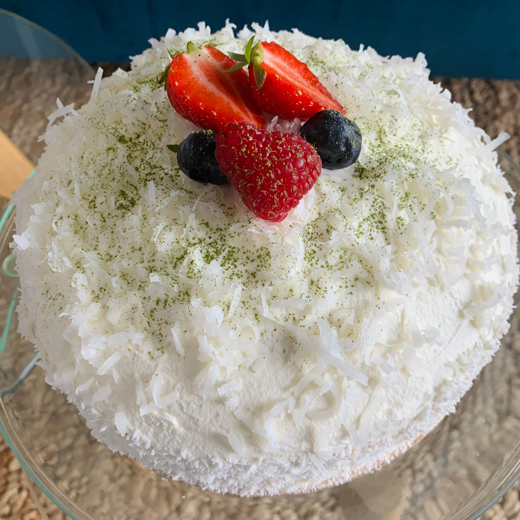 Matcha Passionfruit Cream Cake