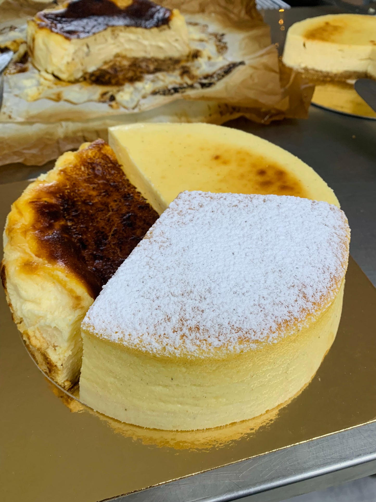 Trio de Cheesecakes