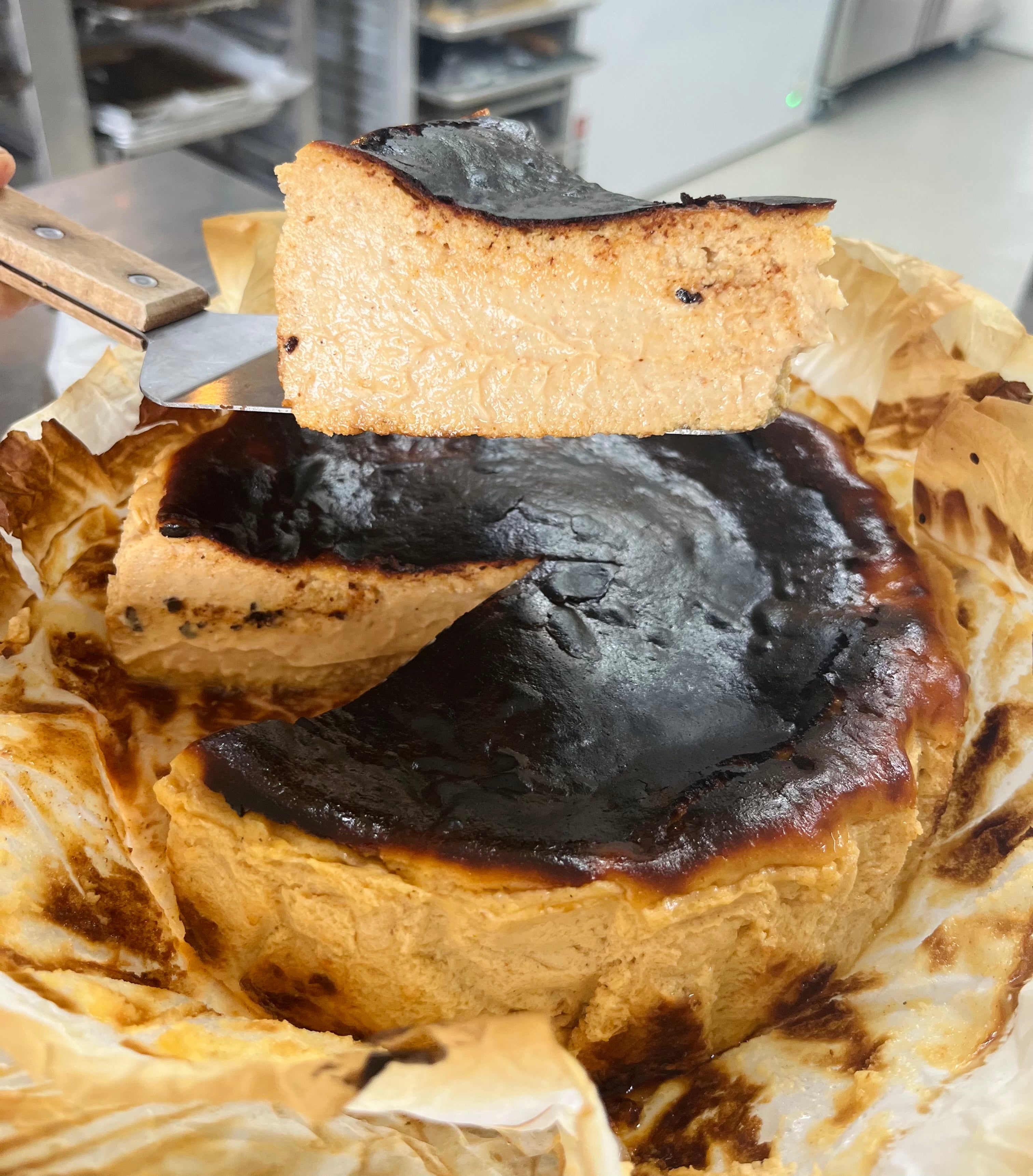 Pumpkin Basque Cheesecake