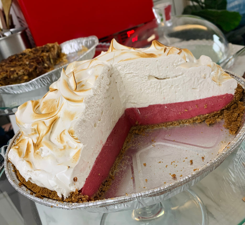 Cranberry Maple Meringue Pie