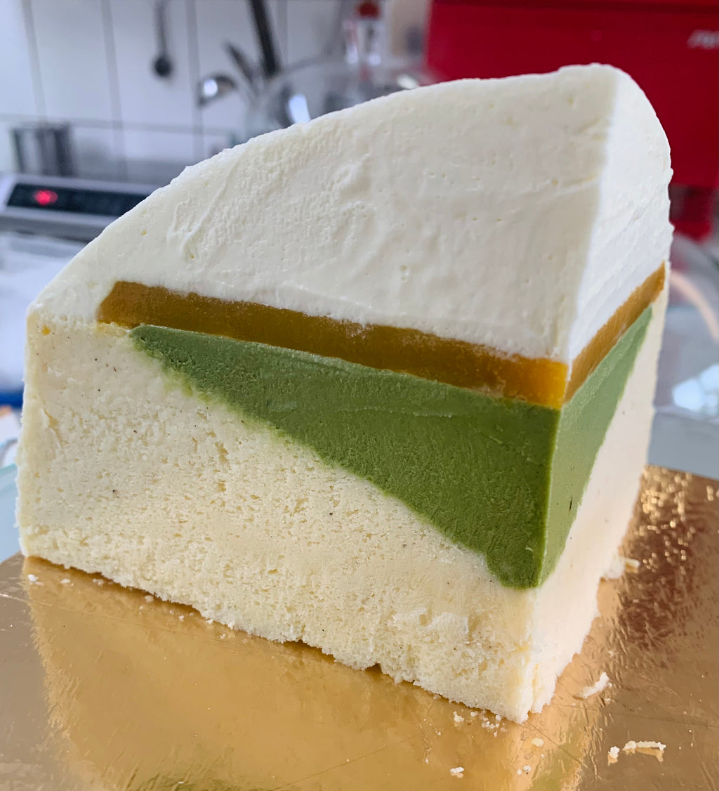 Matcha Passionfruit Cream Cake