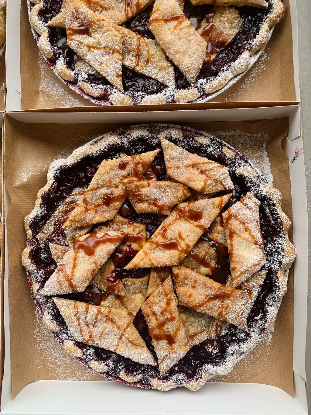 Sour Cherry Caramel Pie