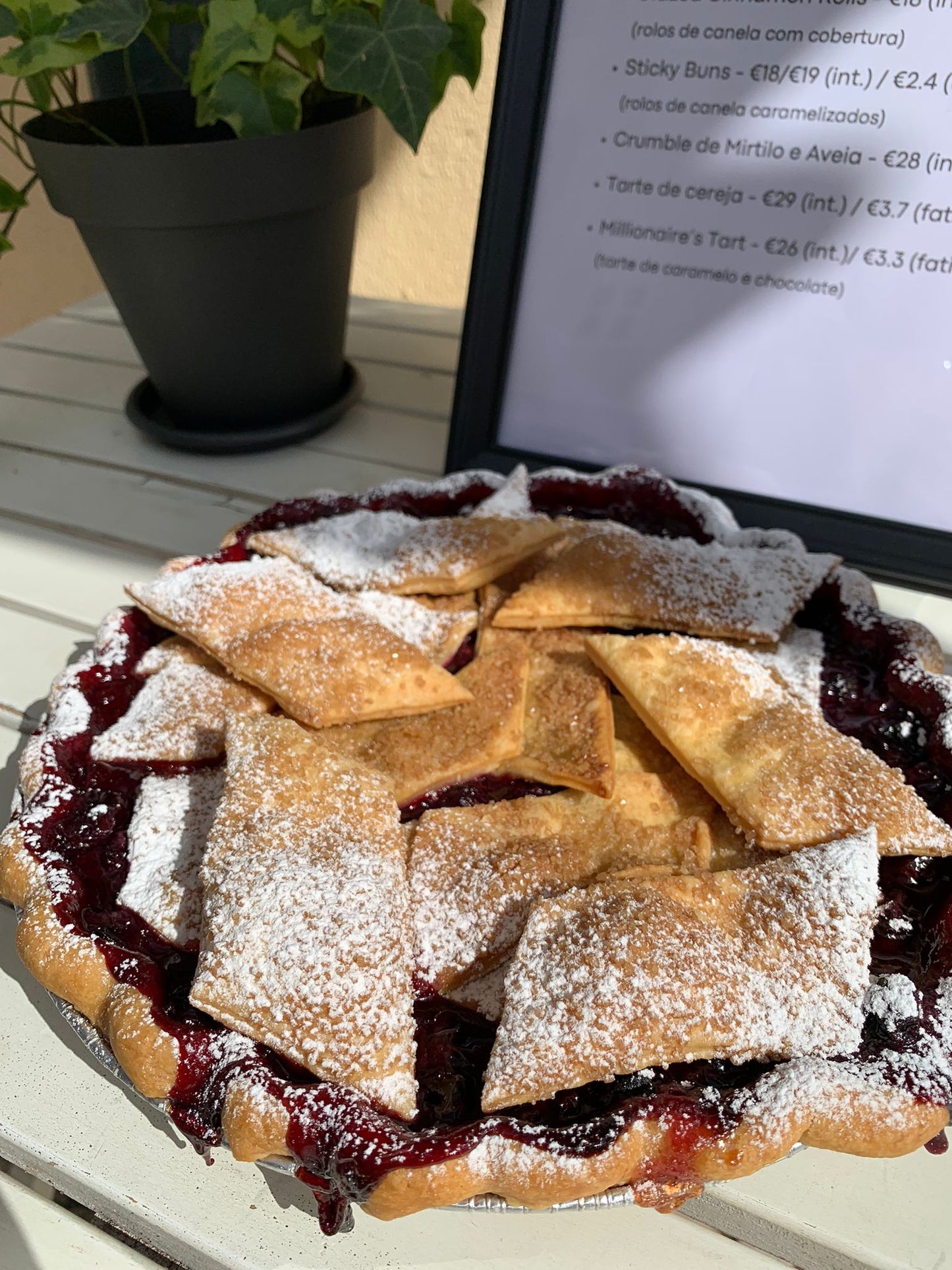 Sour Cherry Caramel Pie