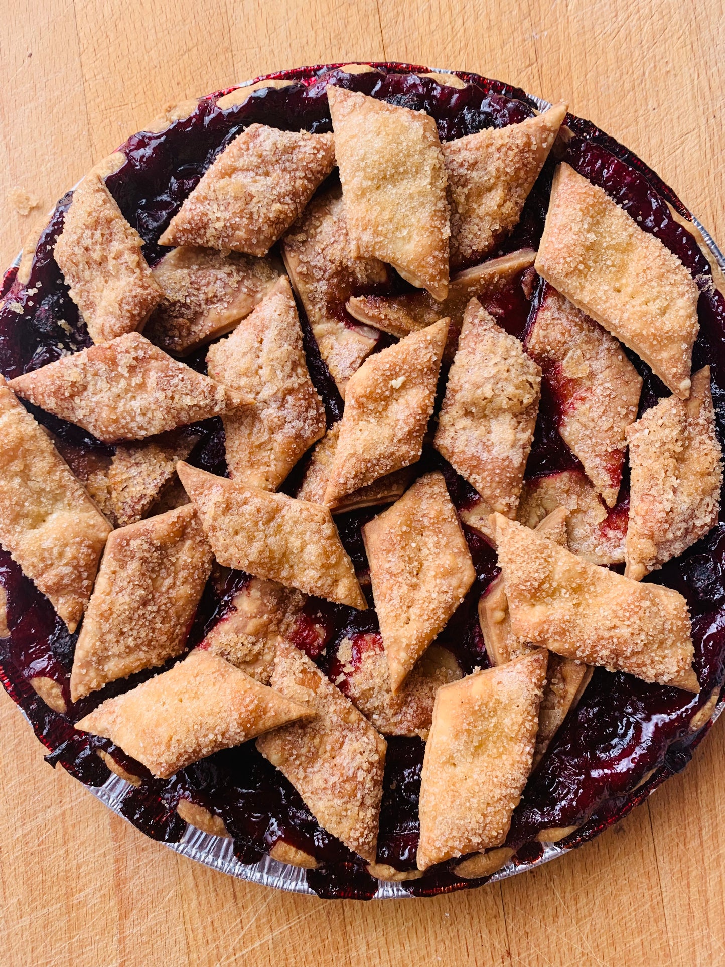 Sour Cherry Caramel Pie