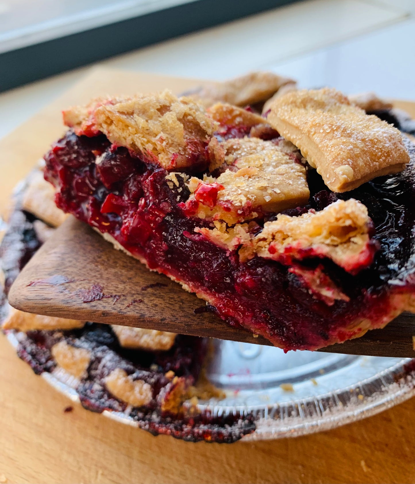 Sour Cherry Caramel Pie
