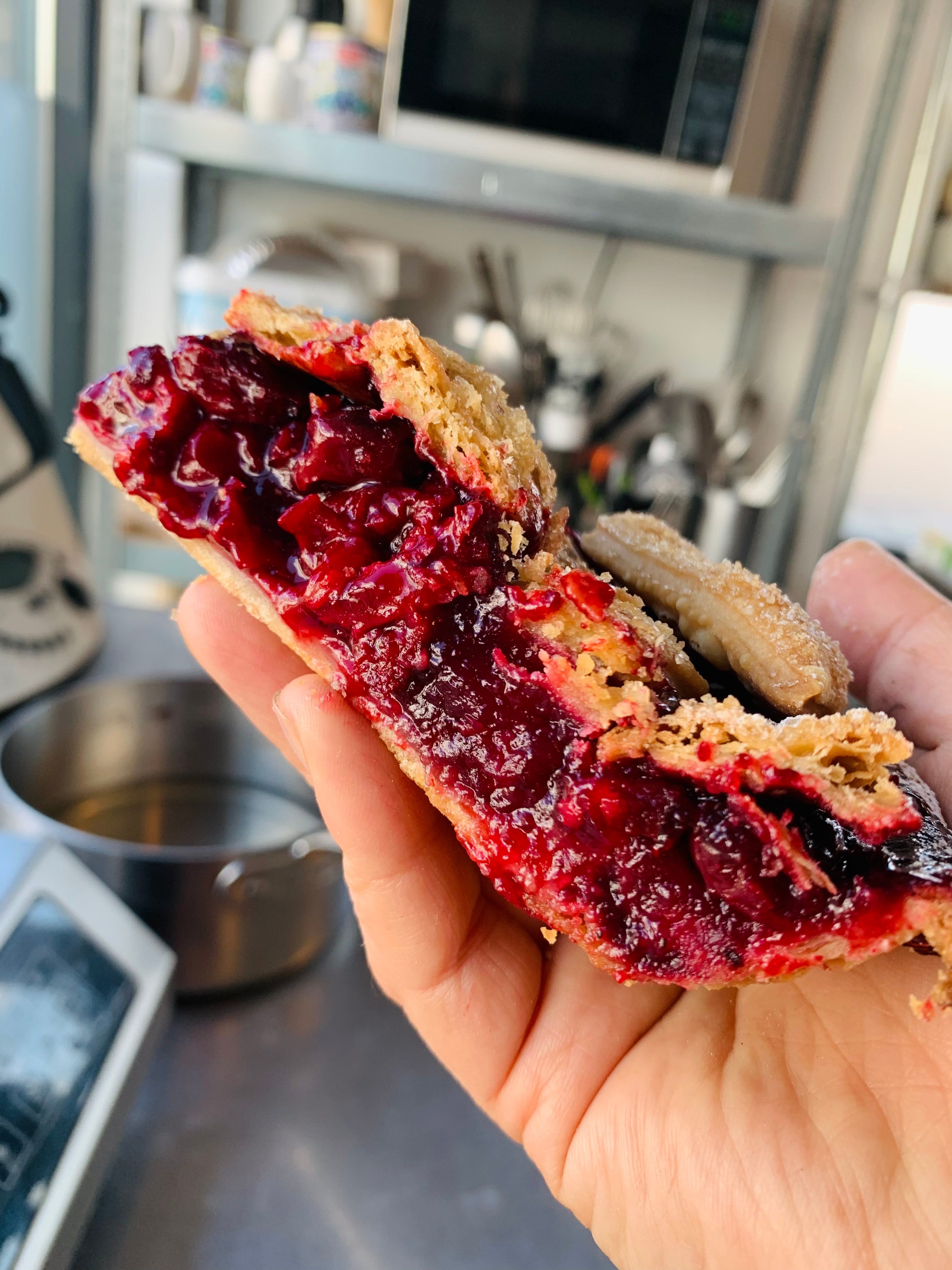 Sour Cherry Caramel Pie